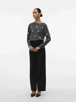 Damen Vero Moda VMDOFFY INTARSIA LS O Pullover