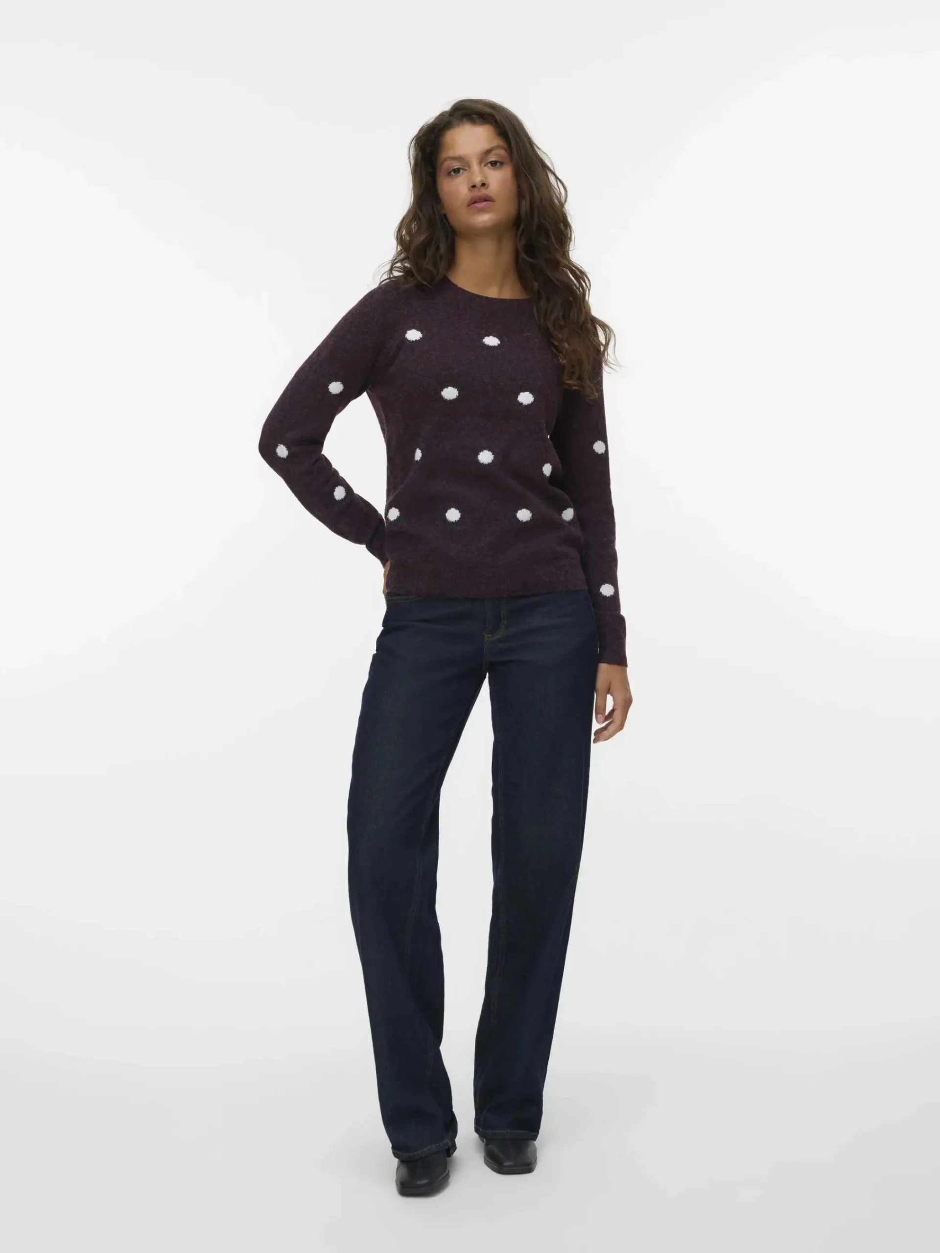 Damen Vero Moda VMDOFFY INTARSIA LS O Pullover