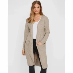 Damen Vero Moda VMDOFFY LS LONG OPEN Longcardigan