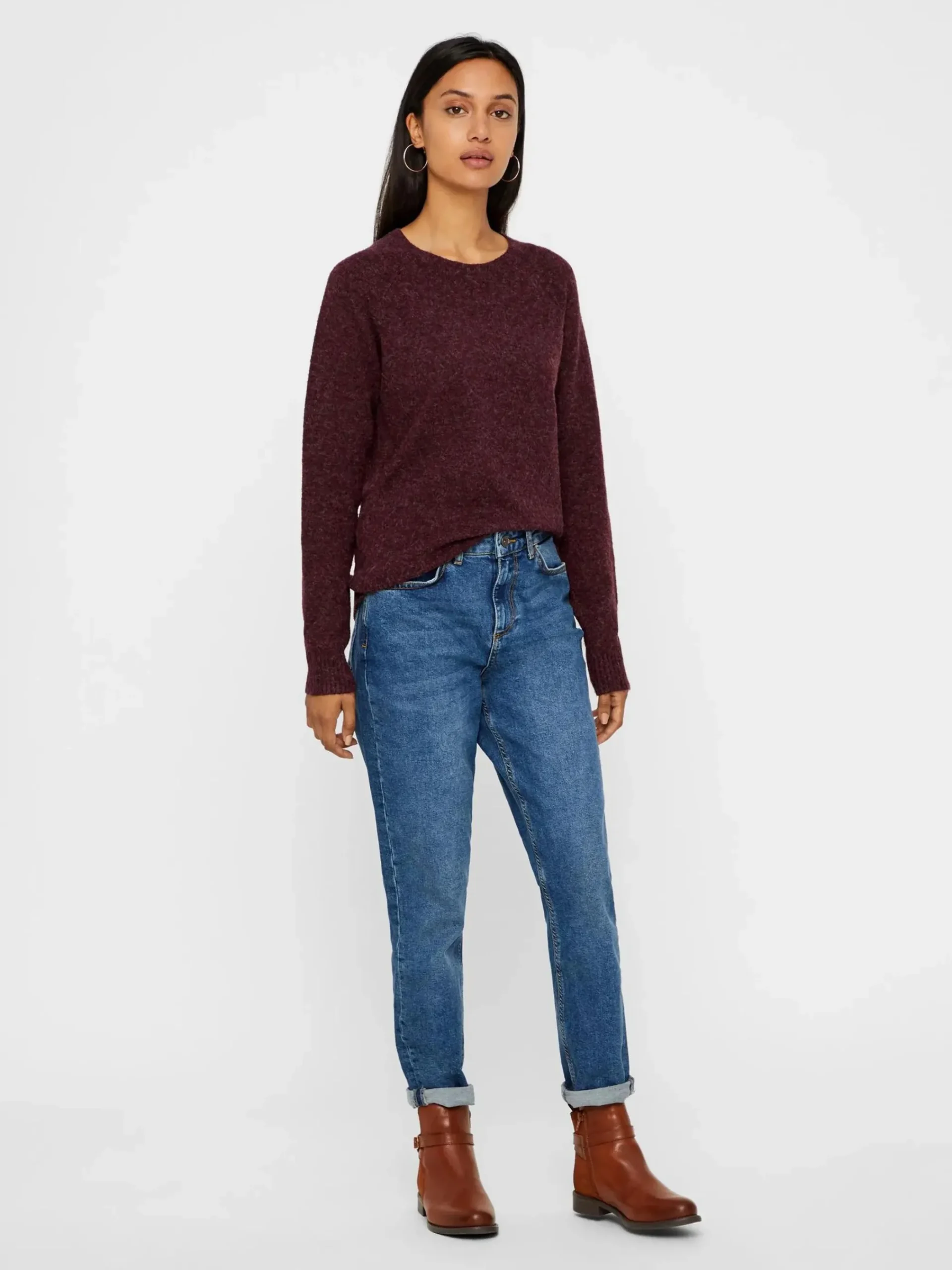 Damen Vero Moda VMDOFFY LS O-NECK BLO Pullover