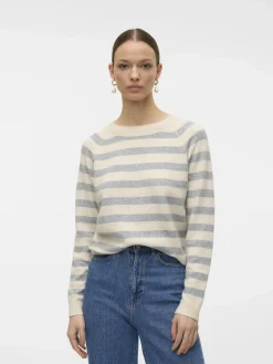 Damen Vero Moda VMDOFFY LS O-NECK BLO Pullover