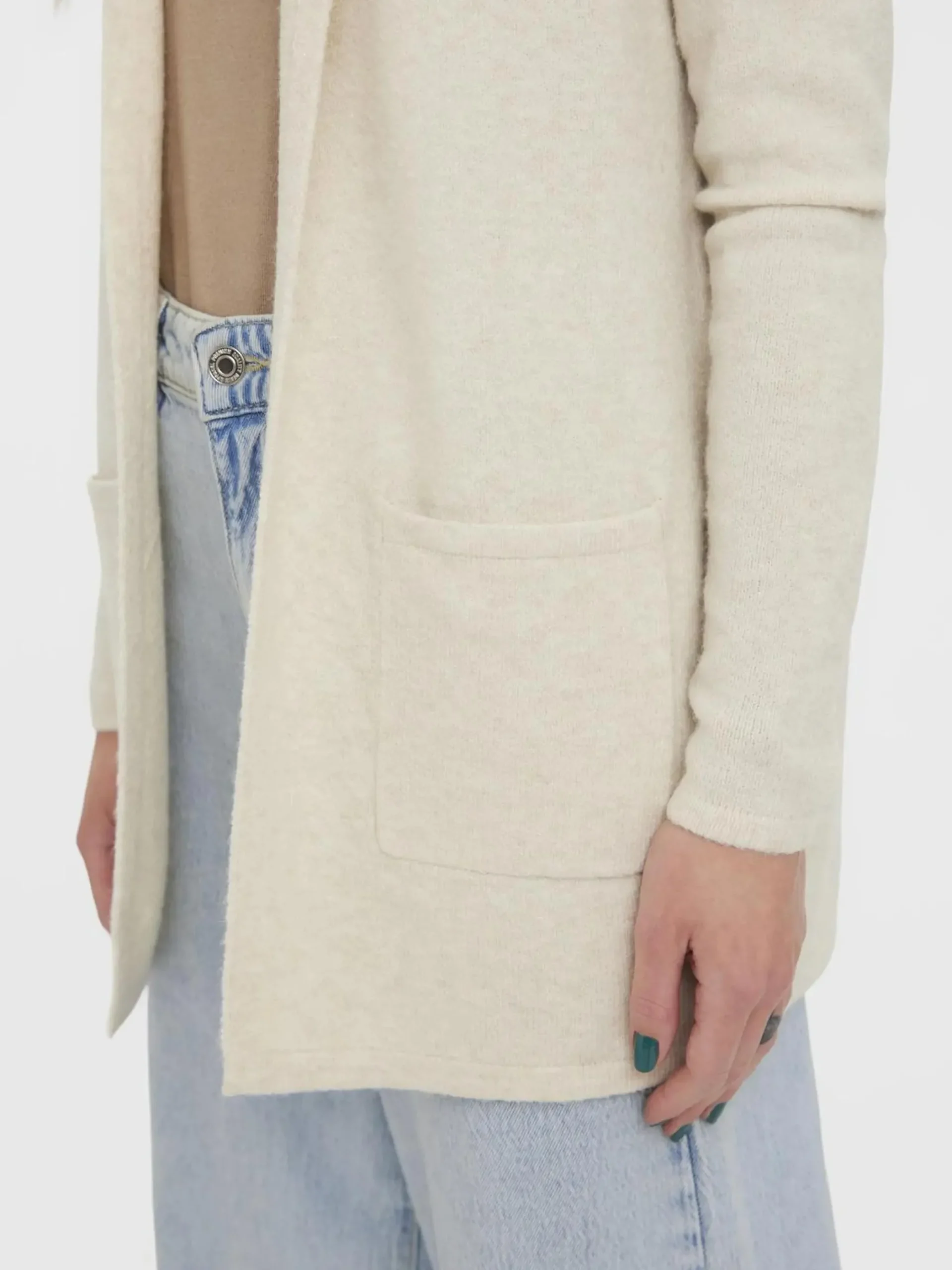 Damen Vero Moda VMDOFFY LS OPEN HOOD Longcardigan