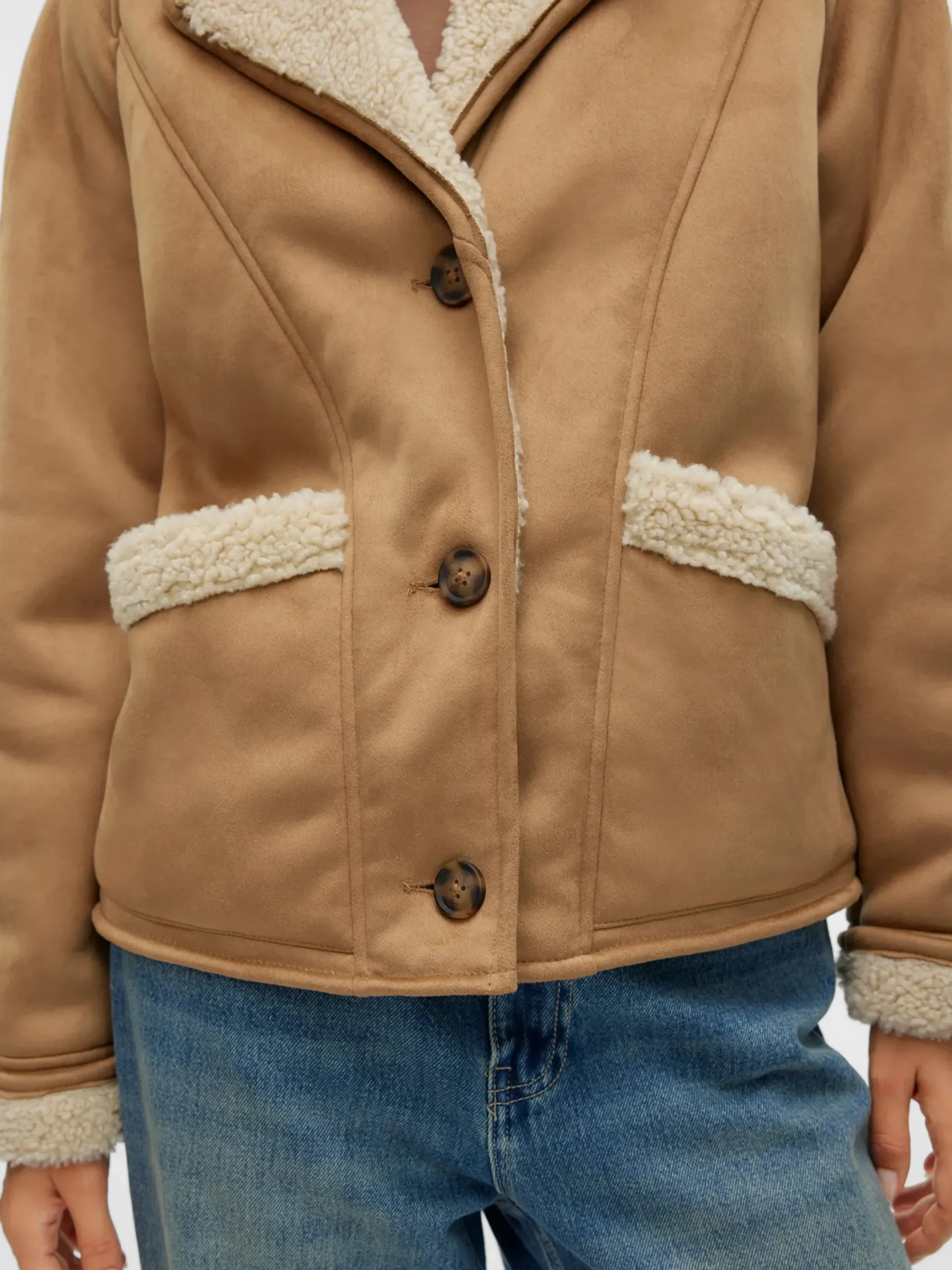 Damen Vero Moda VMELLA SHERLING JACKET Jacke