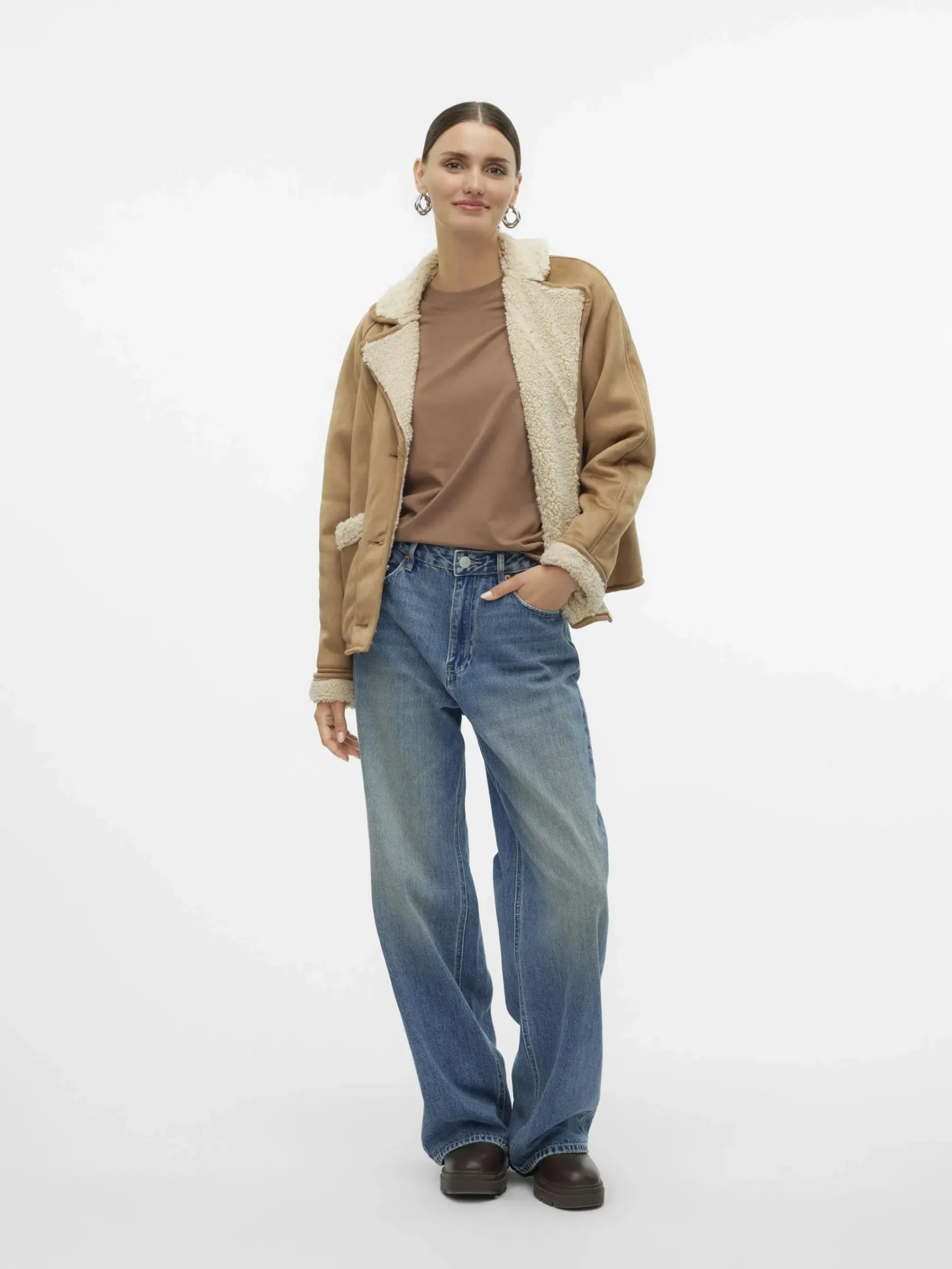 Damen Vero Moda VMELLA SHERLING JACKET Jacke