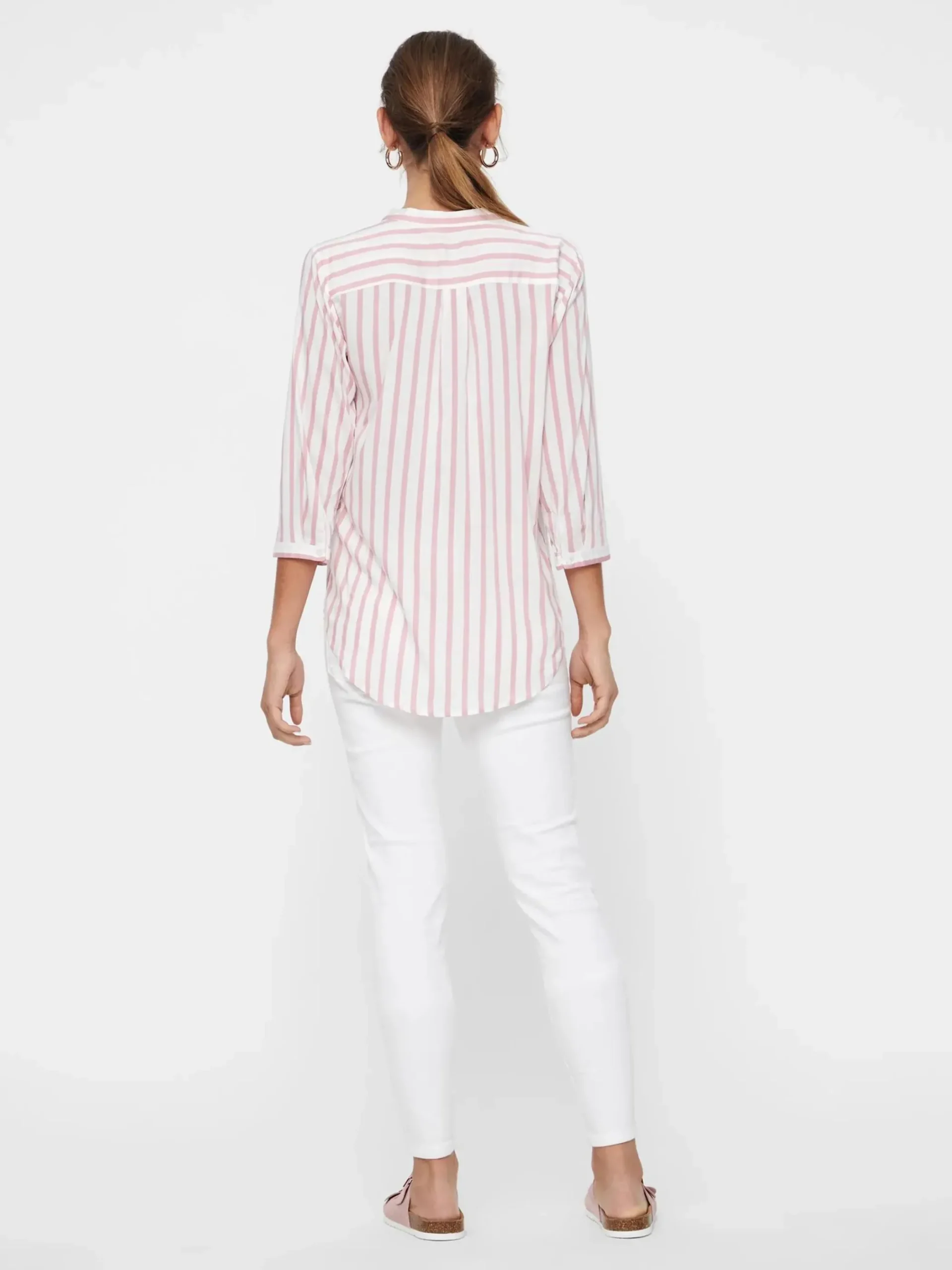 Damen Vero Moda VMERIKA STRIPE 3/4 SH Bluse mit 3/4 Arm