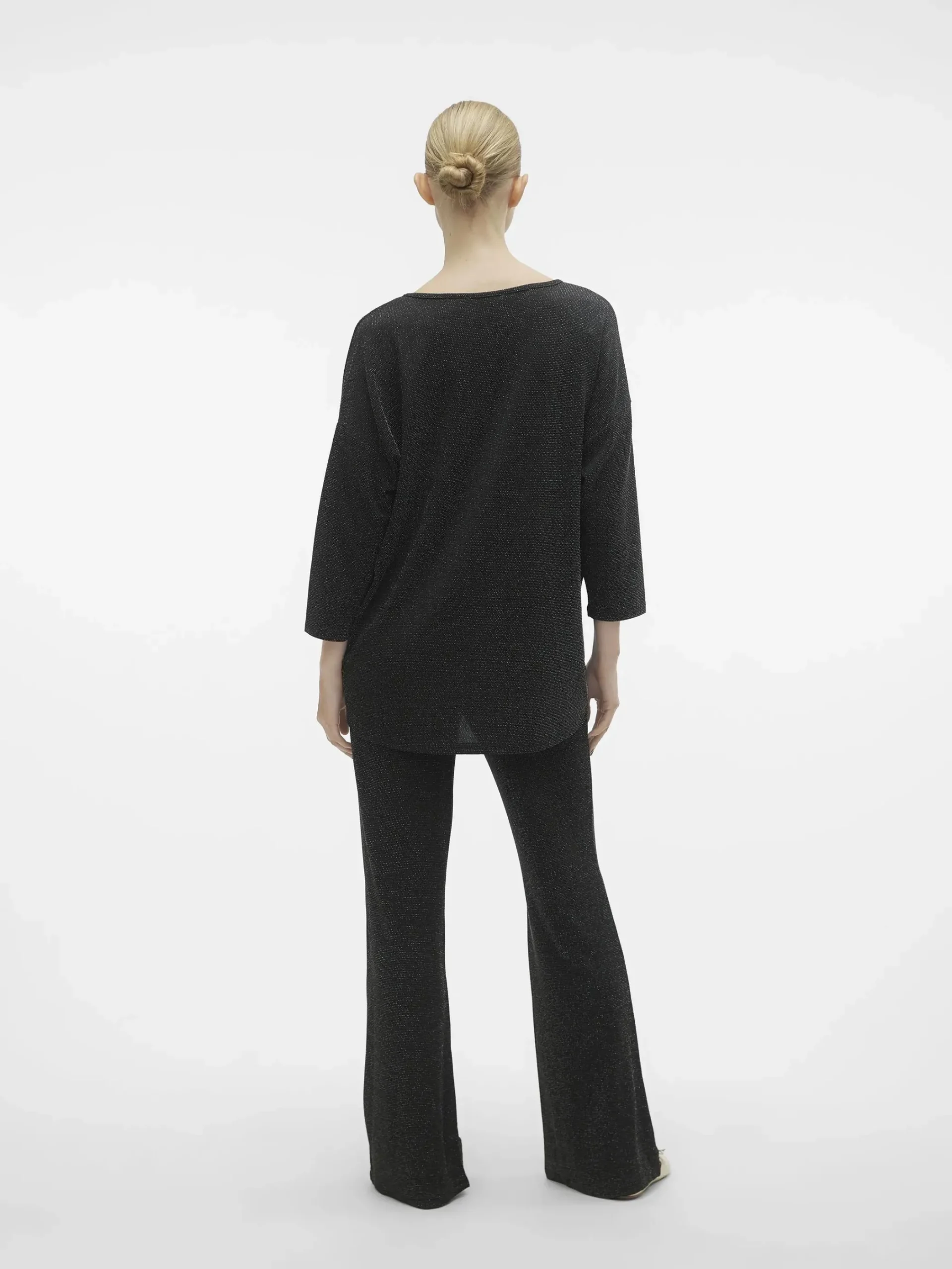 Damen Vero Moda VMKANVA 3/4 GLITTER V Pullover mit Glitter