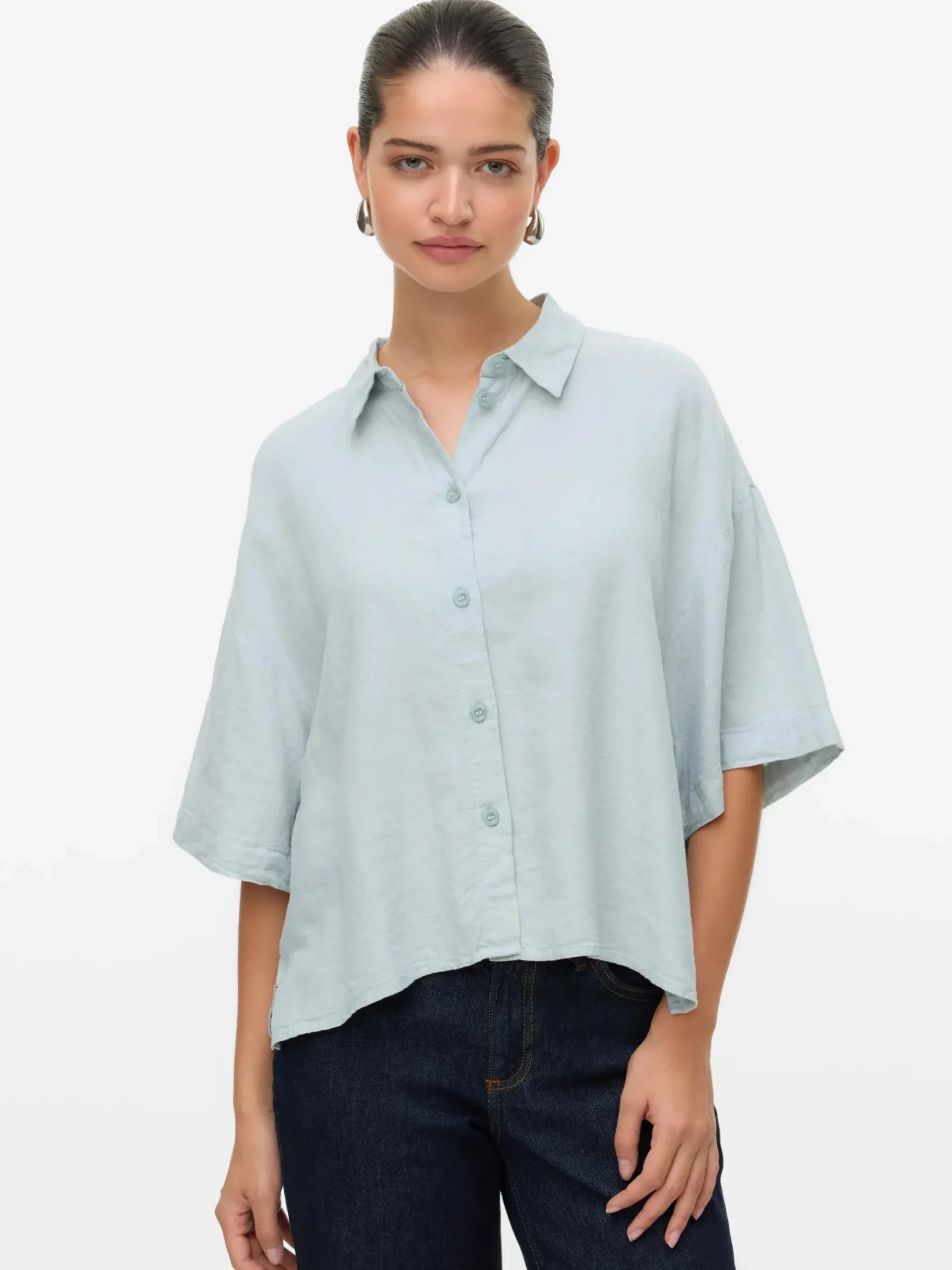 Damen Vero Moda VMLINN 2/4 SHORT SHIR Bluse