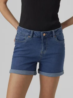 Damen Vero Moda VMLUNA MR FOLD SHORTS