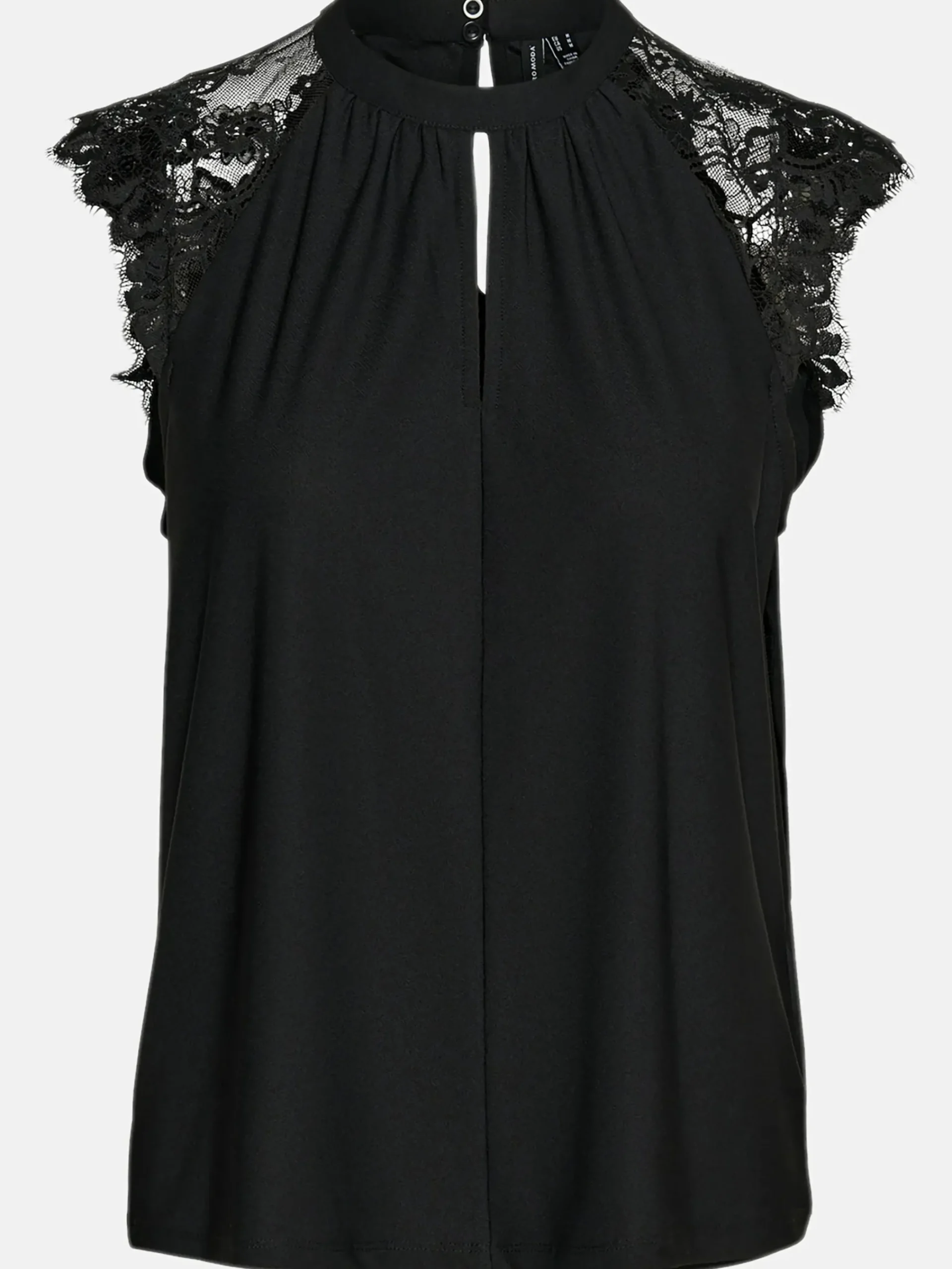 Damen Vero Moda VMMILLA SL LACE TEE G Spitzentop