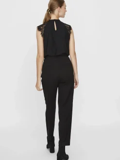 Damen Vero Moda VMMILLA SL LACE TEE G Spitzentop