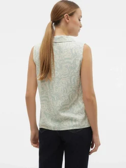 Damen Vero Moda VMMYMILO SL V-NECK SH Blusen Top