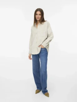 Damen Vero Moda VMSANNE COURDEROY LS Cordhemd