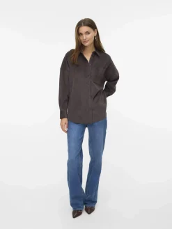 Damen Vero Moda VMSANNE COURDEROY LS Cordhemd