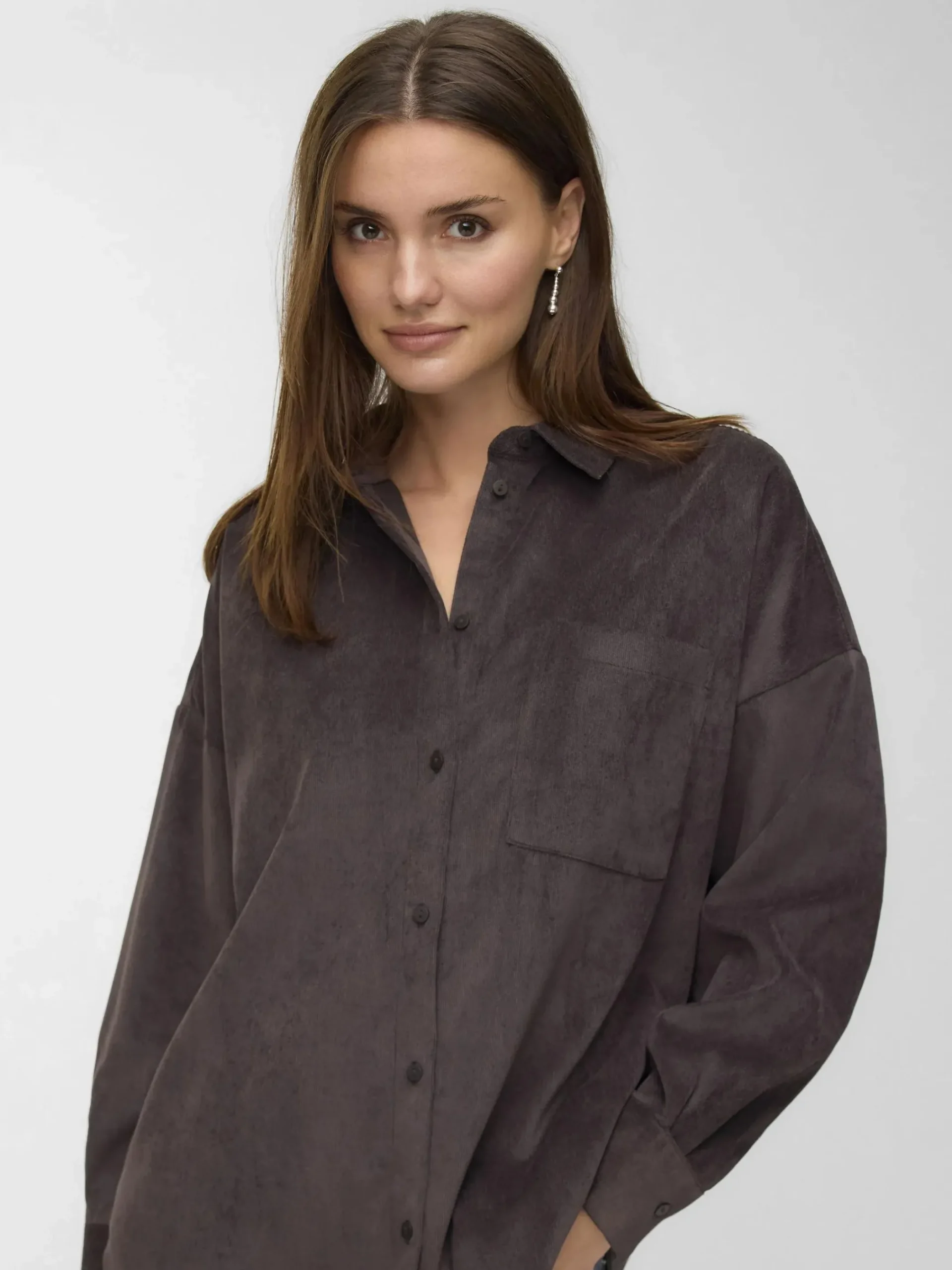 Damen Vero Moda VMSANNE COURDEROY LS Cordhemd