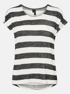 Damen Vero Moda VMWIDE STRIPE S/L TOP Shirt