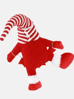 Weihnachten Weinachtsgnom auf einem Bein