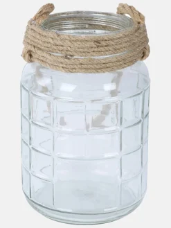 Deko Artikel Windlicht aus Glas, 23x15cm